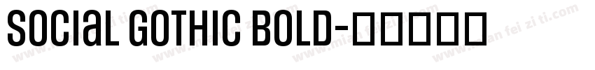 Social Gothic Bold字体转换
